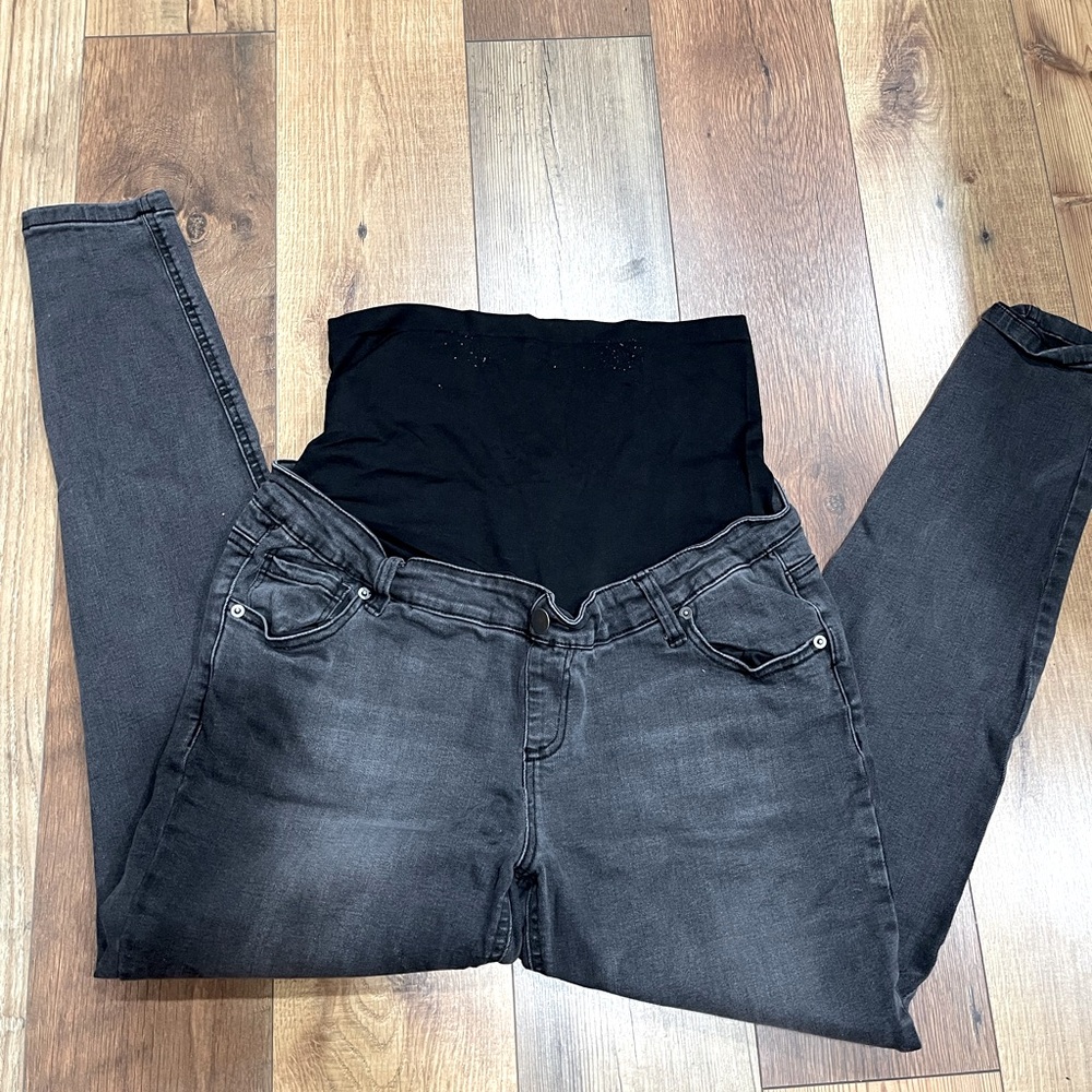 Grey/ Black Maternity Jeans